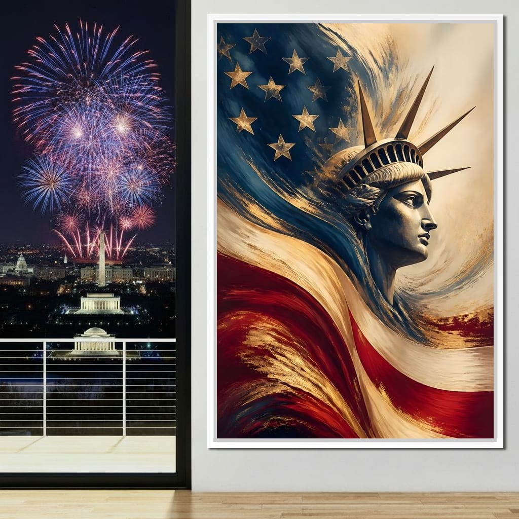 Liberty Rising Canvas Wall Art