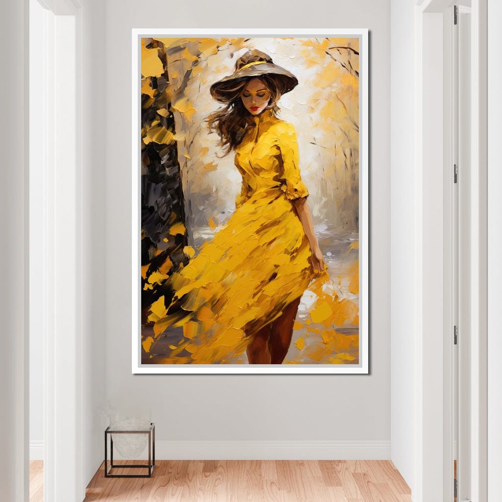 Elegance in Shades of Gold Canvas Wall Art