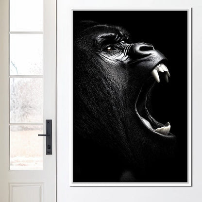 Primal Roar Silence Echoes Canvas Wall Art