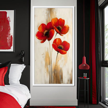 Summer Petal Dance Canvas Wall Art