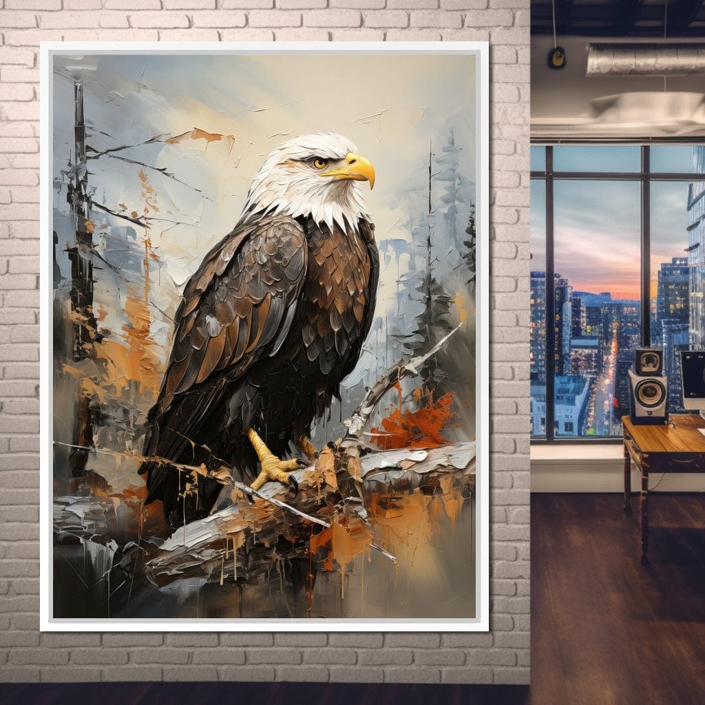 Majestic Eagle Outlook Canvas Wall Art