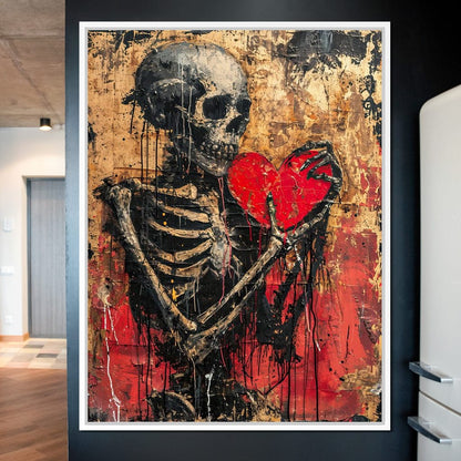 Romantic Skeleton 9 Canvas Wall Art