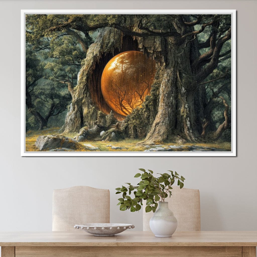 The Glowing Core of Gaia Canvas Wall Art