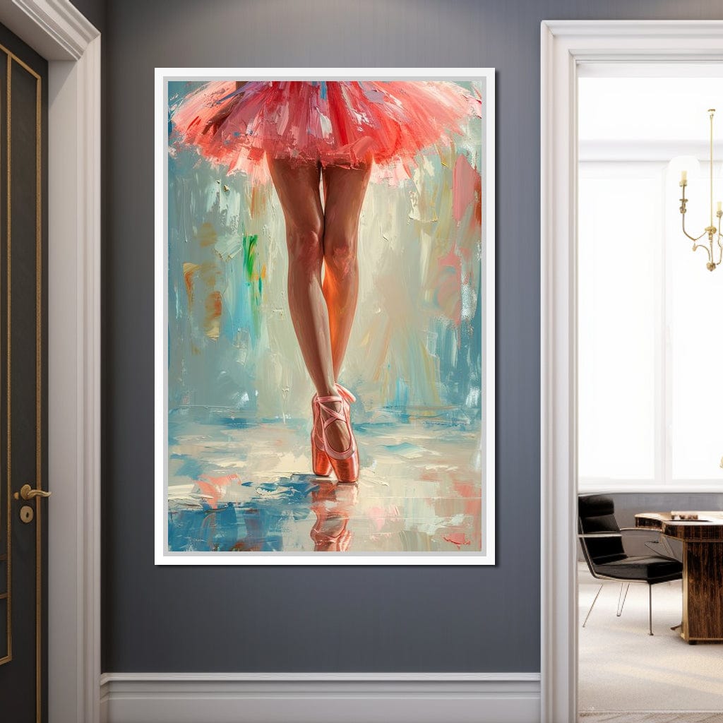 Elegant Dancers in Graceful Motion Canvas Wall Art