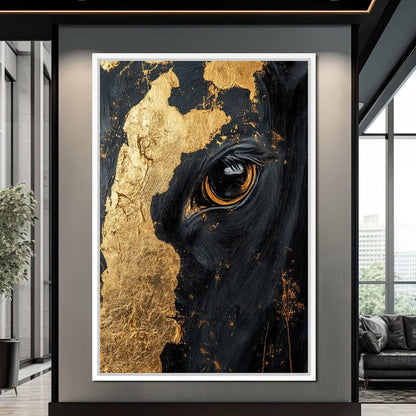 Gilded Bovine Canvas Wall Art