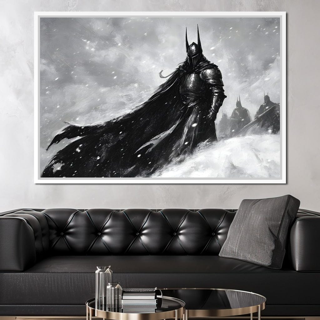 Knight of Winter Shadows Canvas Wall Art