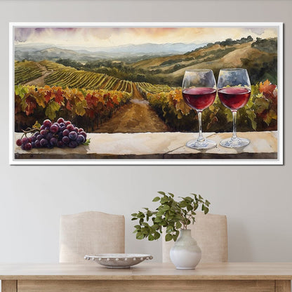 Vineyard Serenity Canvas Wall Art