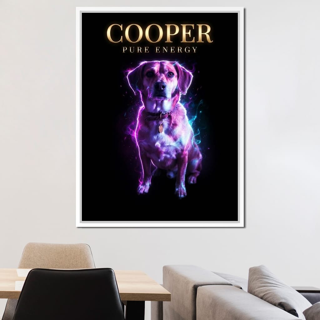 The Neon Pet Canvas Wall Art