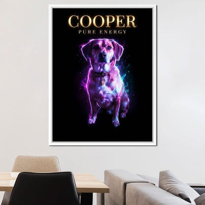 The Neon Pet Canvas Wall Art