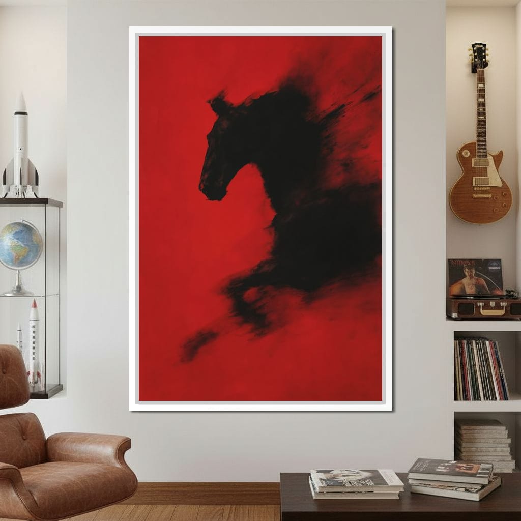 Unbound Spirit Rushing Through Darkness Canvas Wall Art