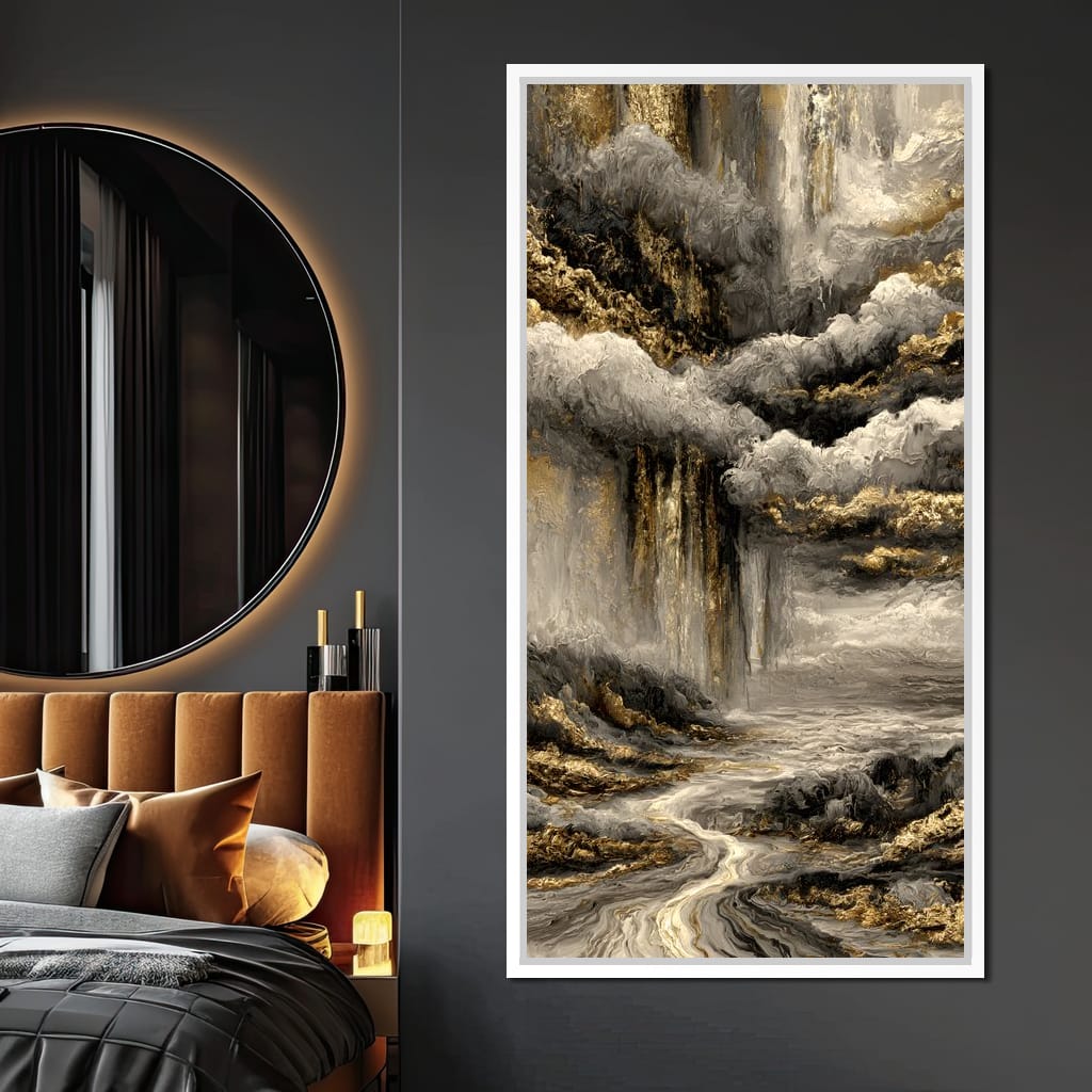 Gilded Rivers Of Lost Time Canvas Wall Art
