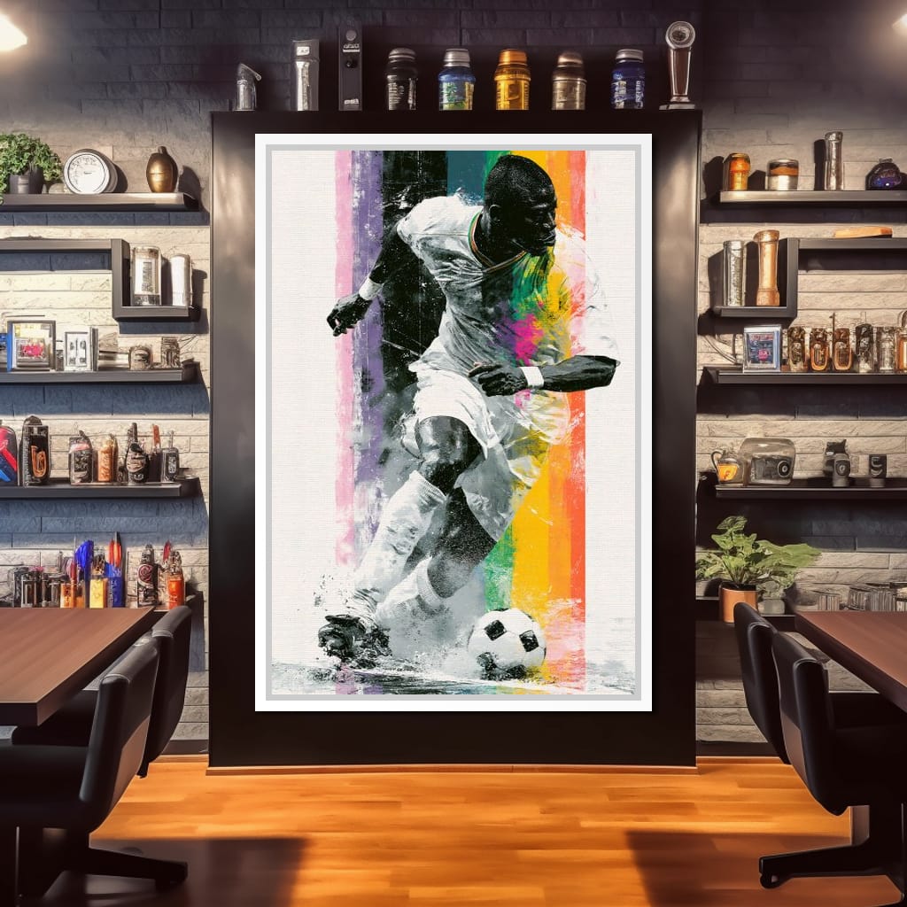 Victory Through The Vibrant Pitch Canvas Wall Art