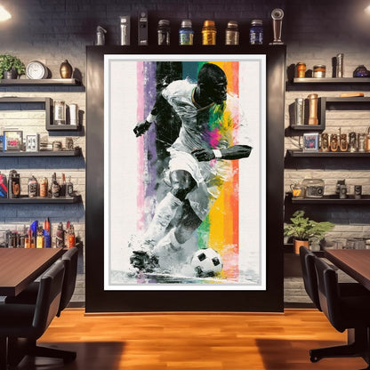 Victory Through The Vibrant Pitch Canvas Wall Art