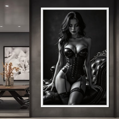 Obsidienne Noir - The Velvet Eclipse Canvas Wall Art