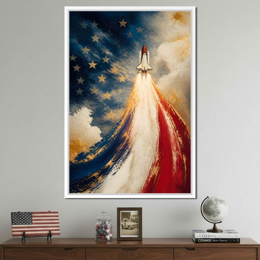 Ascending The National Spirit Canvas Wall Art