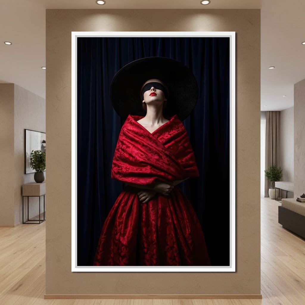 The Veiled Desire Canvas Wall Art