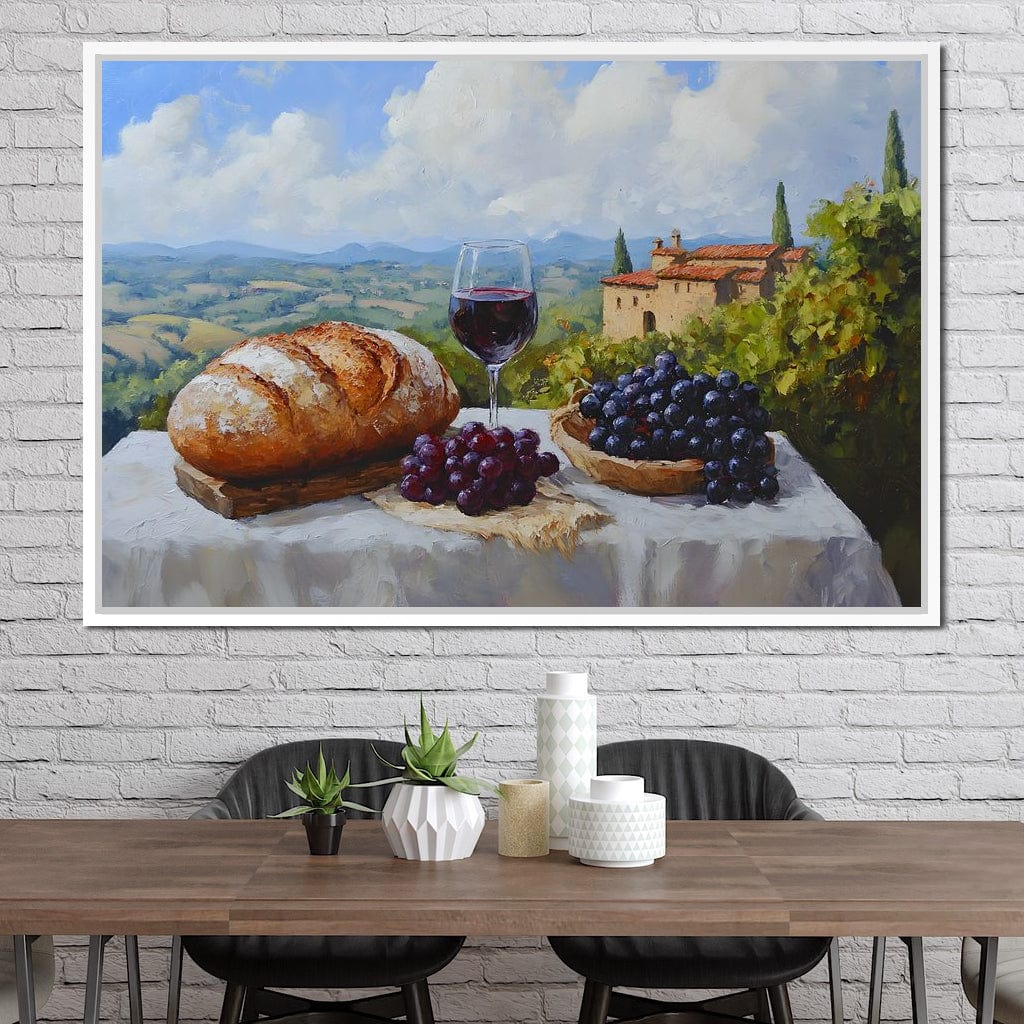 Tuscan Vineyard Bounty Canvas Wall Art