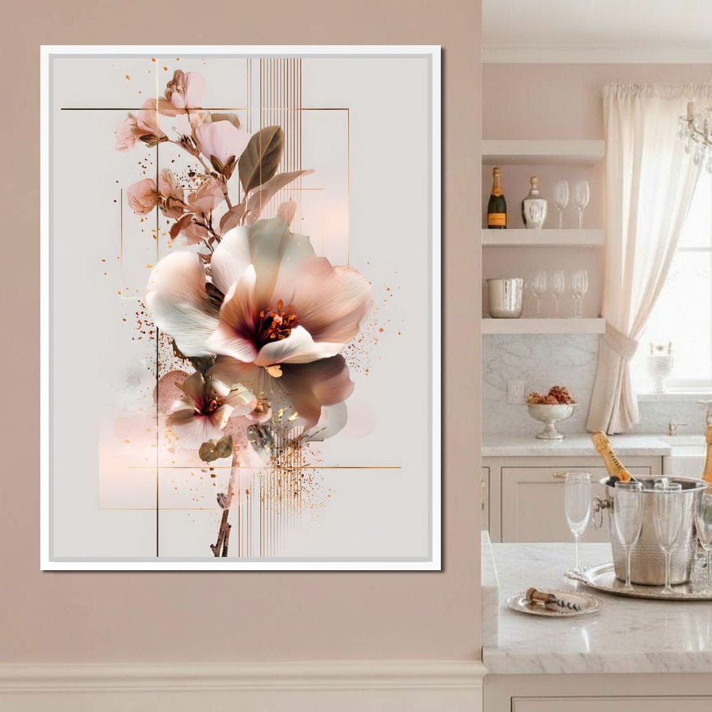 Delicate Petals Radiant Calm Canvas Wall Art