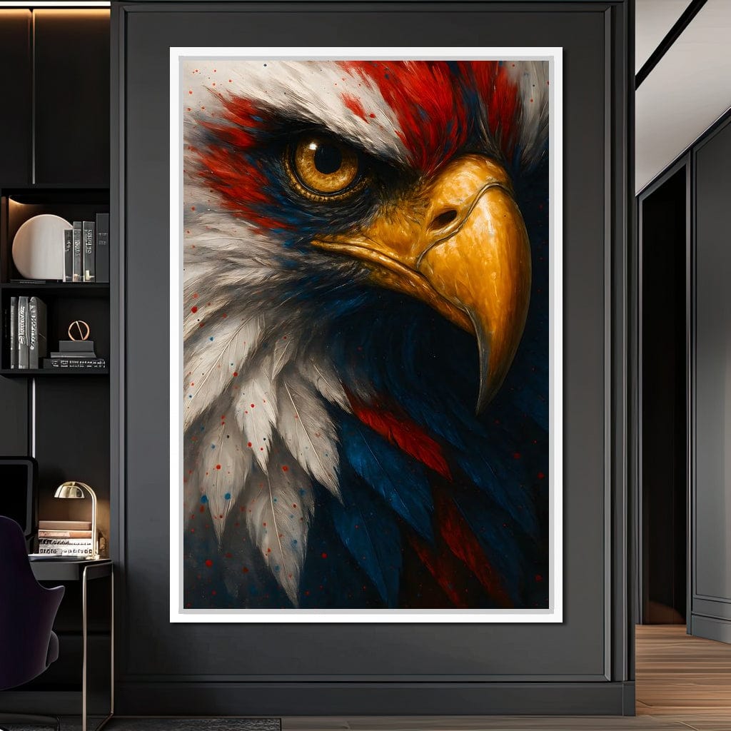 Majestic Gaze of Freedom Canvas Wall Art