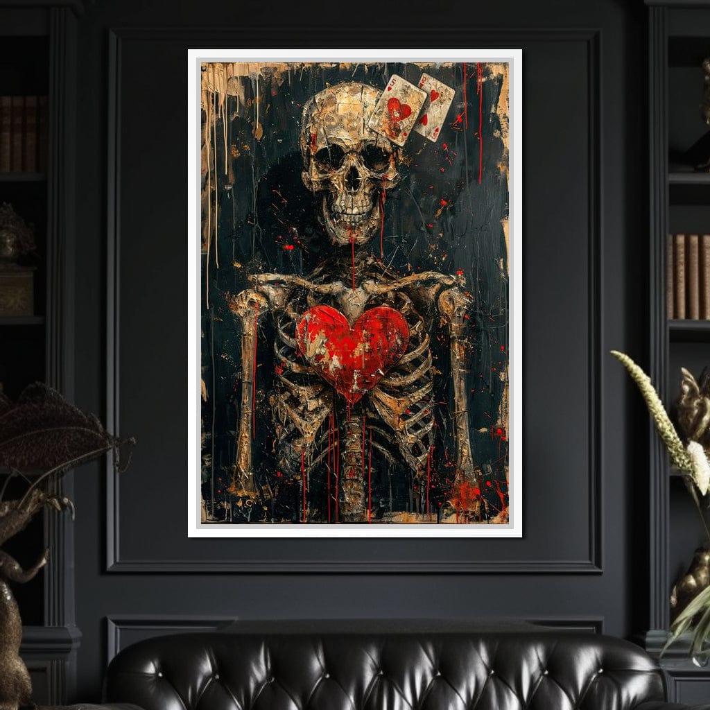 Romantic Skeleton 4 Canvas Wall Art
