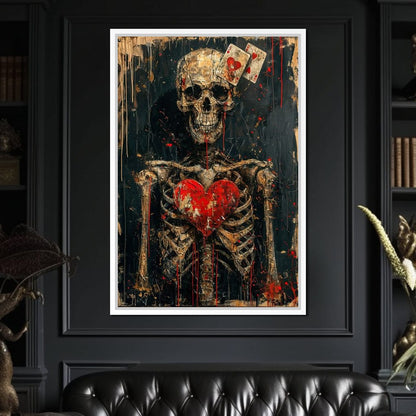 Romantic Skeleton 4 Canvas Wall Art