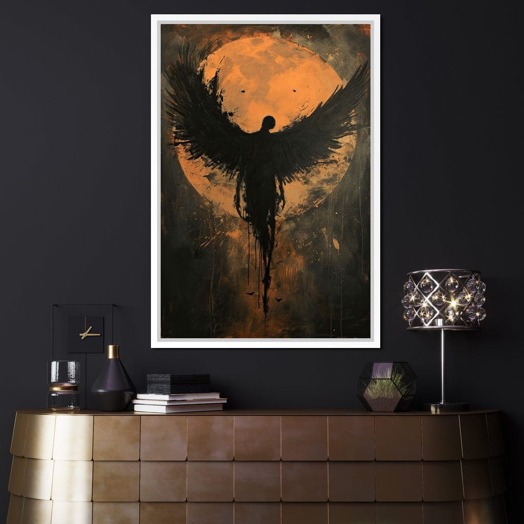 Eclipse of the Fallen Seraph Canvas Wall Art