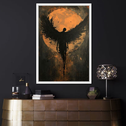 Eclipse of the Fallen Seraph Canvas Wall Art