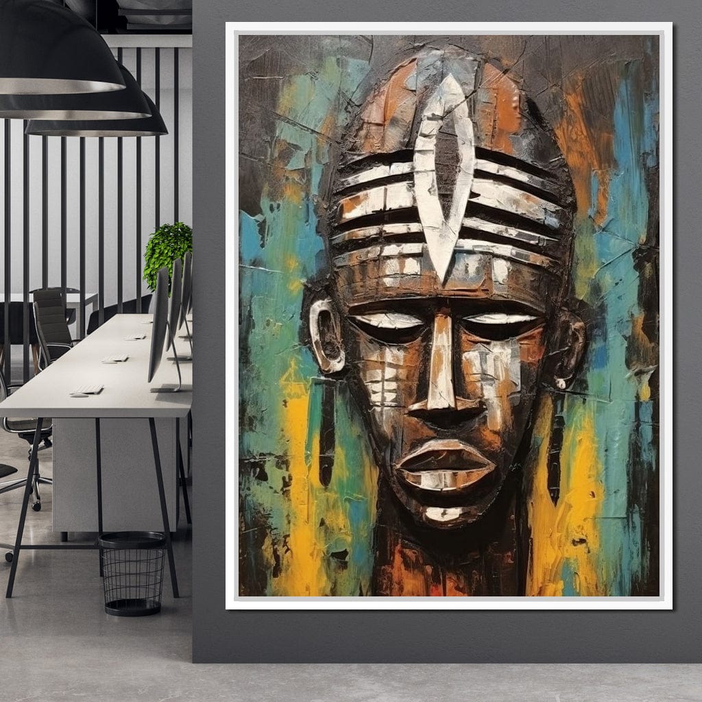 Tribal Mask 18 Canvas Wall Art