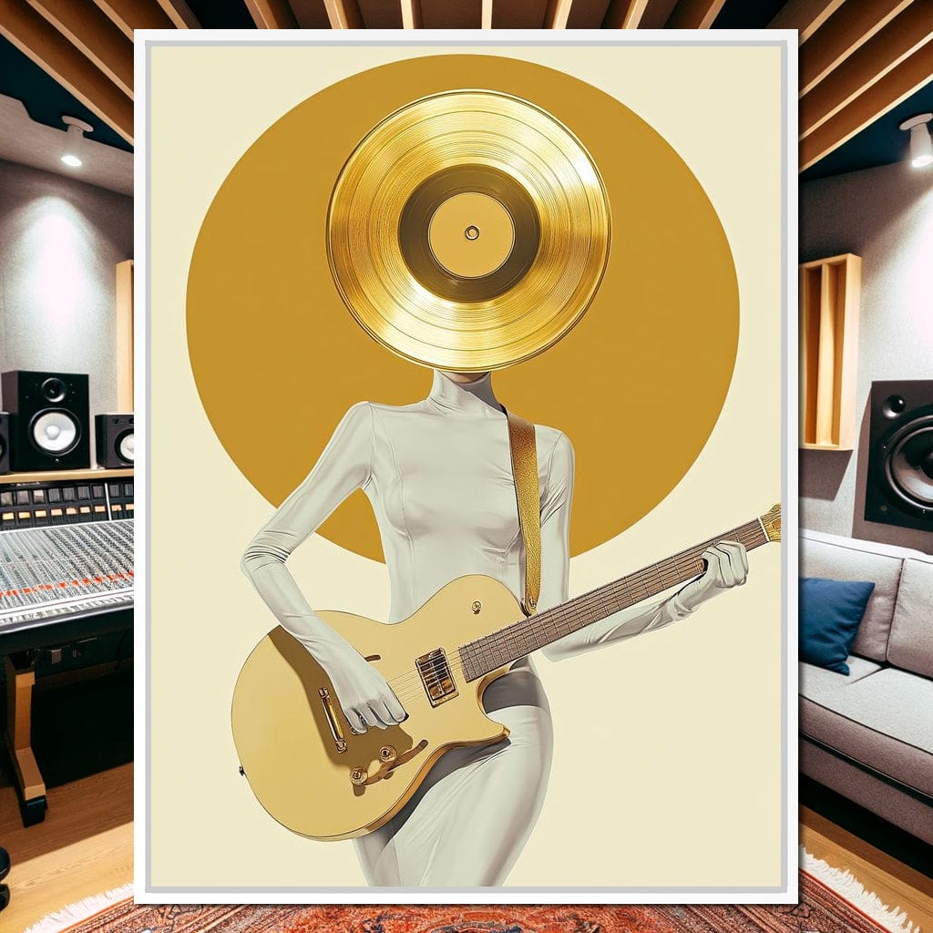 Golden Harmony Rhythm Euphoria Canvas Wall Art