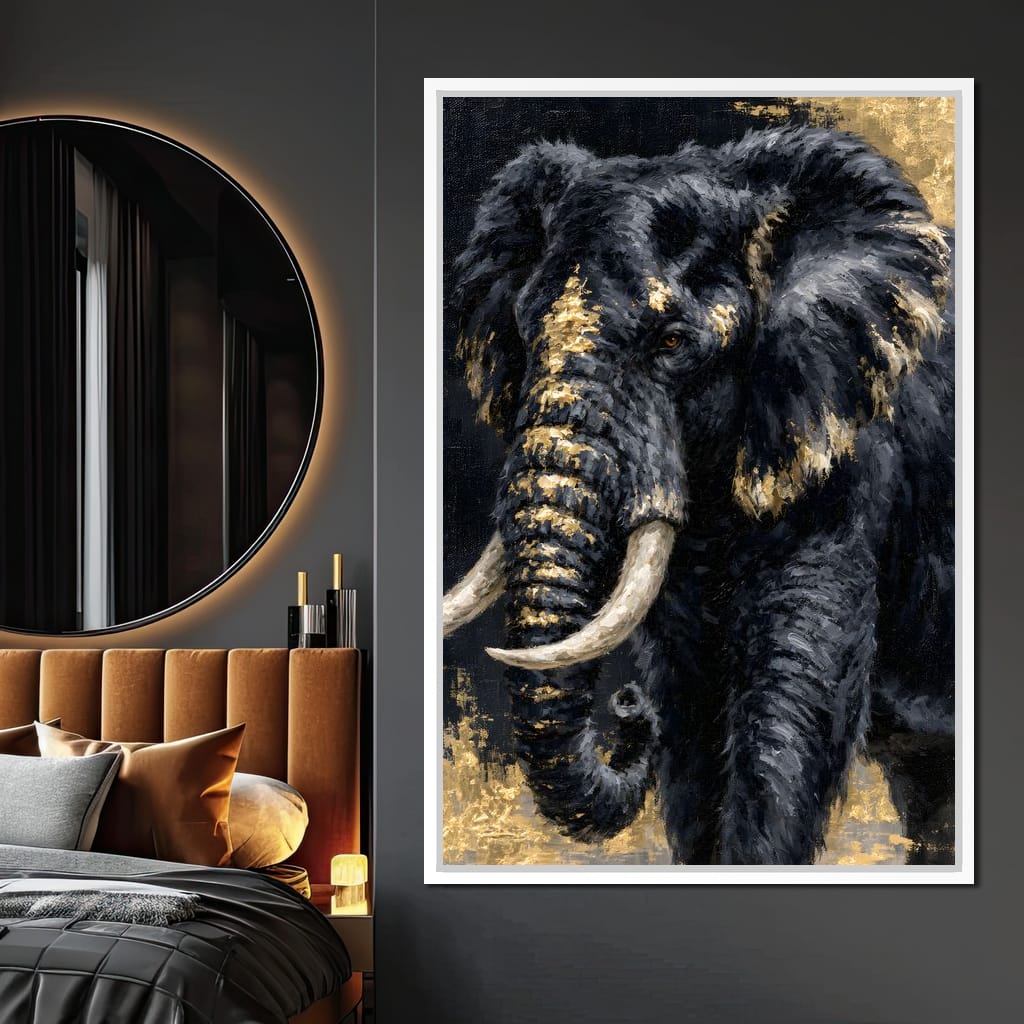 Gilded Majesty of the Wild Canvas Wall Art