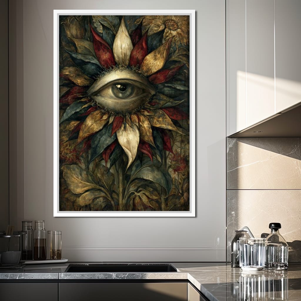 Watchful Petals Of Eternity Canvas Wall Art