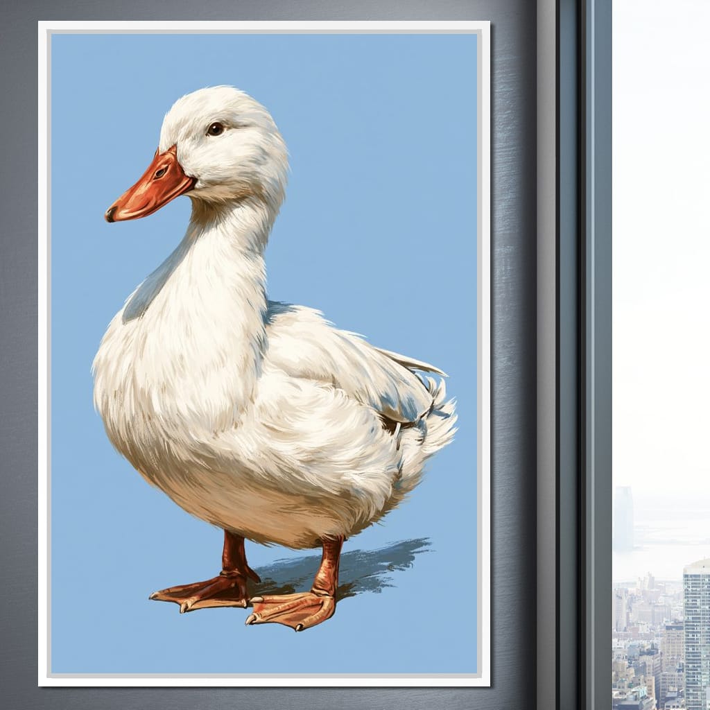 Noble Duck Standing Tall Canvas Wall Art