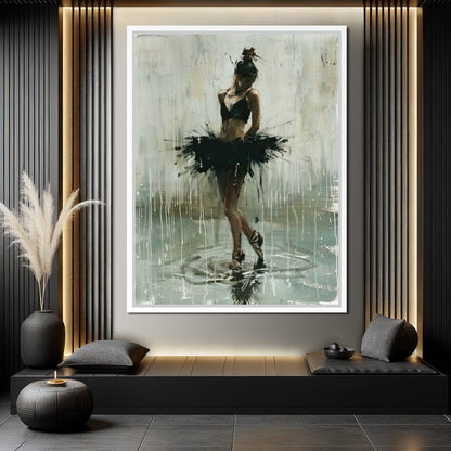 Ballet Dancer's Moment in Time Canvas Wall Art