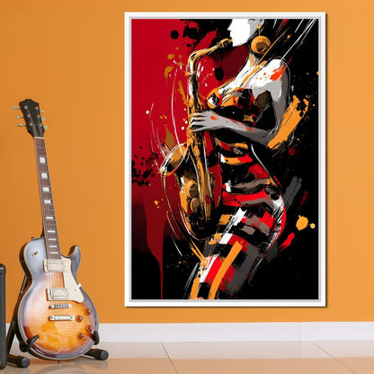 Rhythm Of The Midnight Note Canvas Wall Art