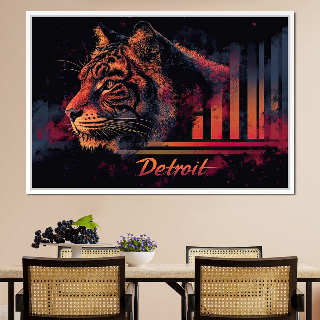 Urban Detroit Canvas Wall Art