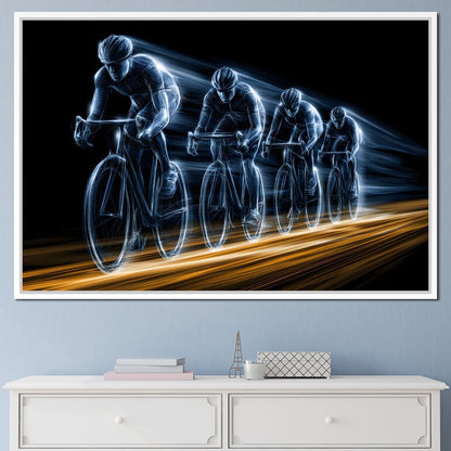 Kinetic Pulse of the Peloton Canvas Wall Art
