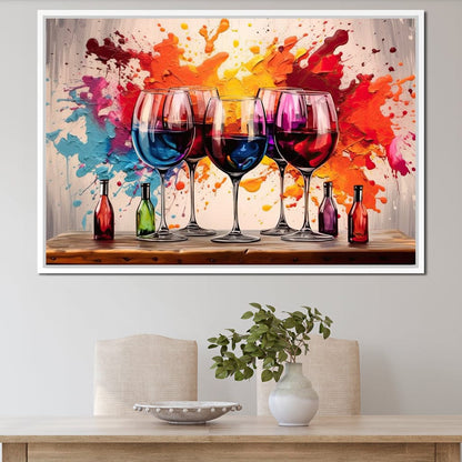 Sommelier's Symphony Canvas Wall Art