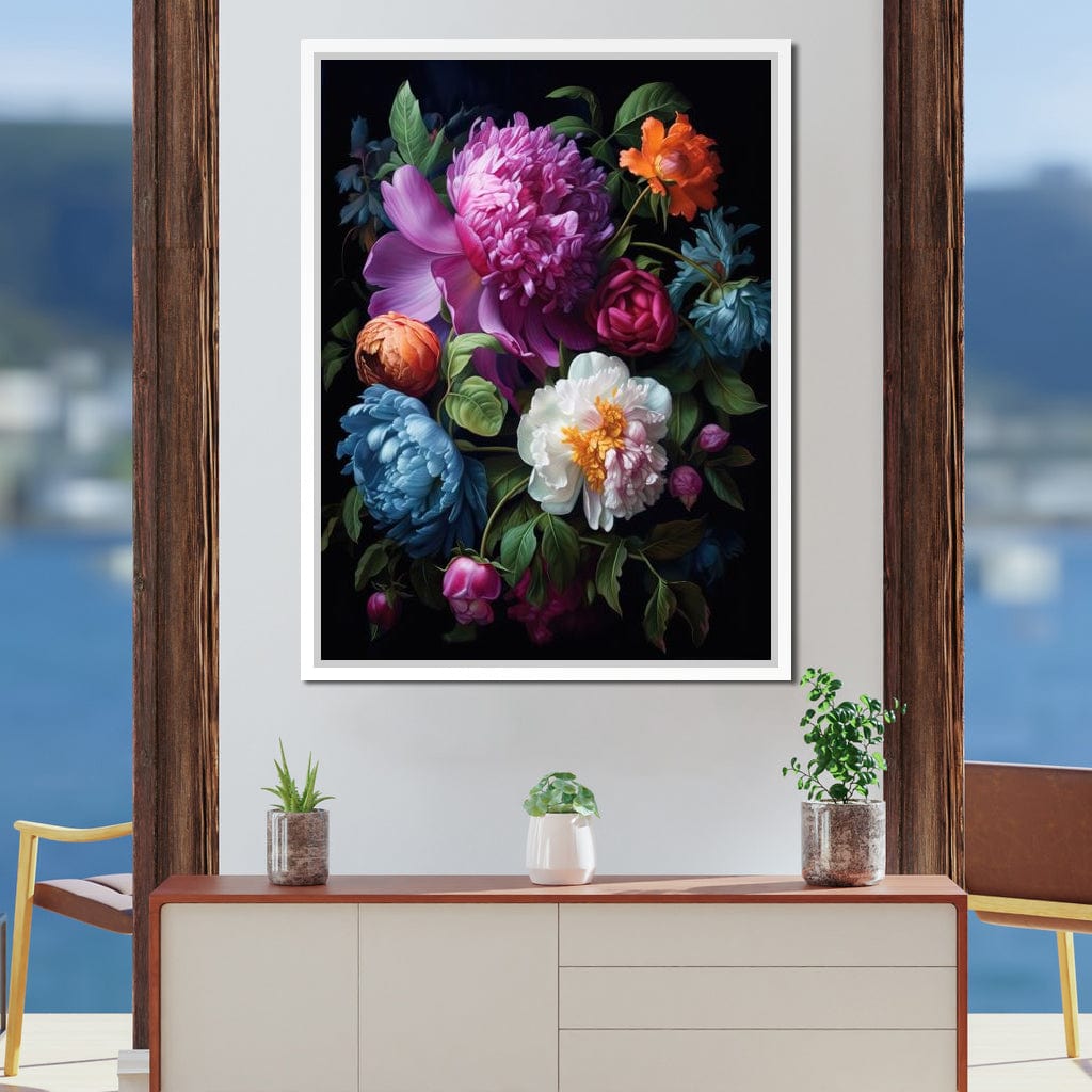 Colorful Flowers Canvas Wall Art