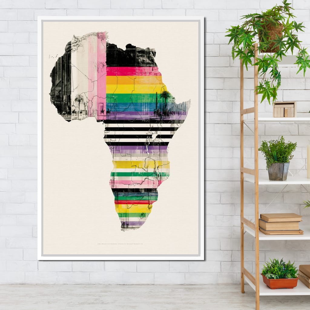 Vibrant Rhythms Across A Changing Continent Canvas Wall Art