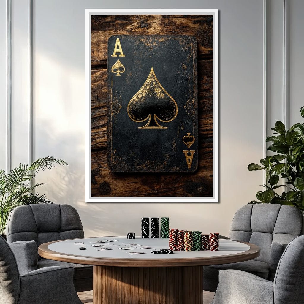 Ace of Spades Canvas Wall Art