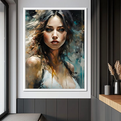 Female Portrait 0026 Canvas Wall Art
