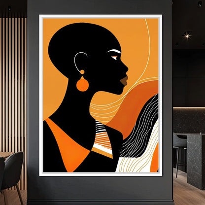 Bold in Amber Canvas Wall Art