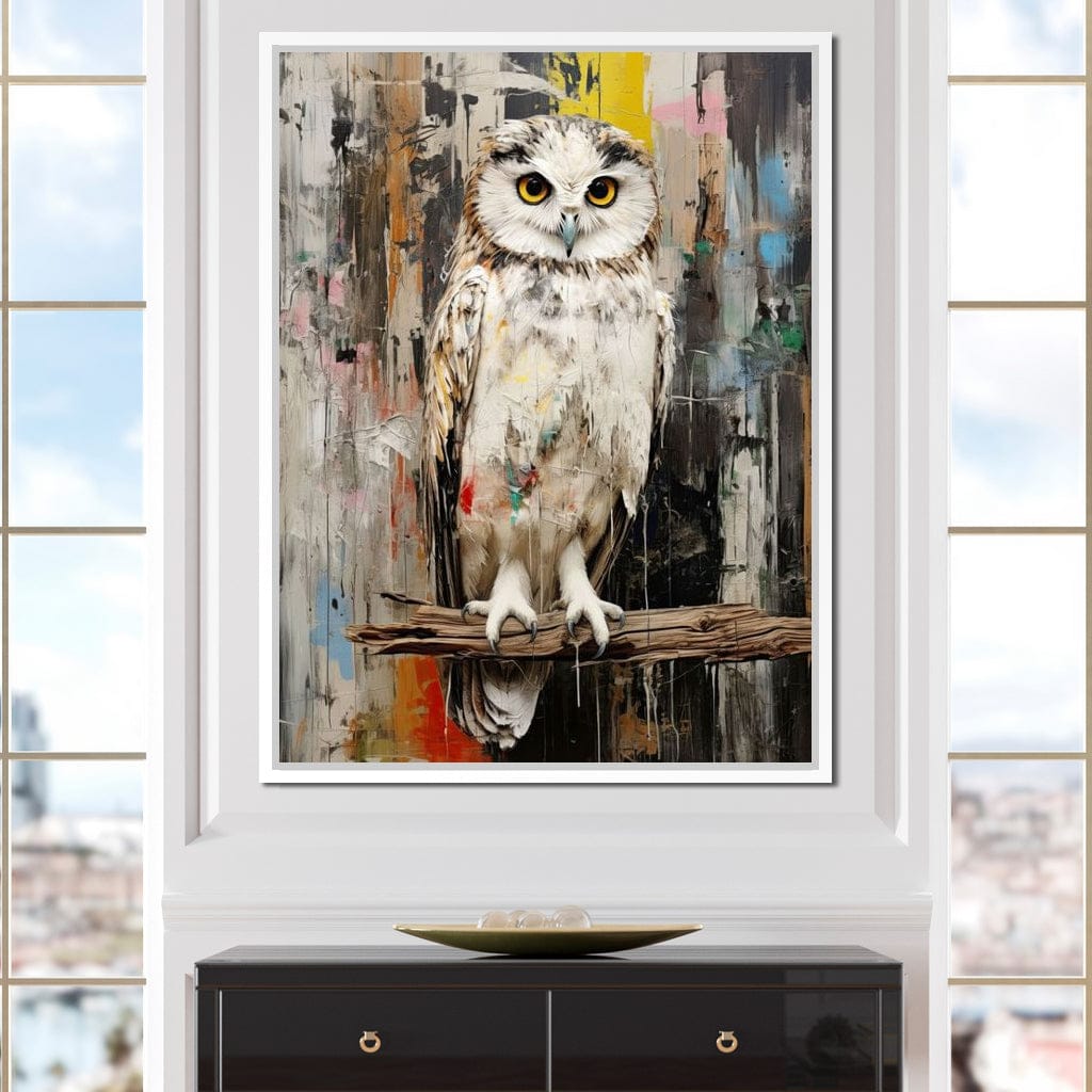 Owls Mystic Gaze Canvas Wall Art