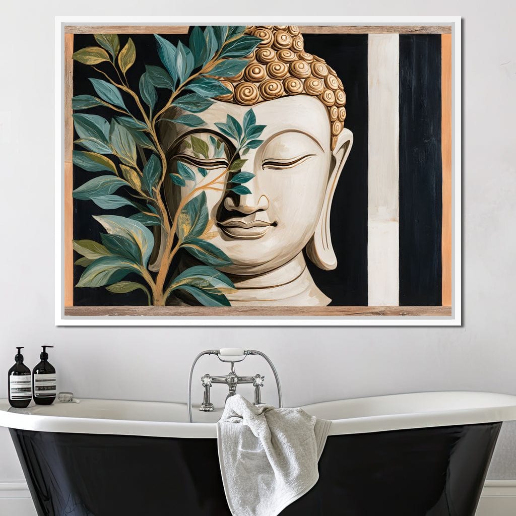 Tranquil Buddha Sanctuary Canvas Wall Art