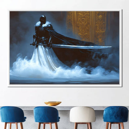 Majestic Shadowed Sentinel Canvas Wall Art