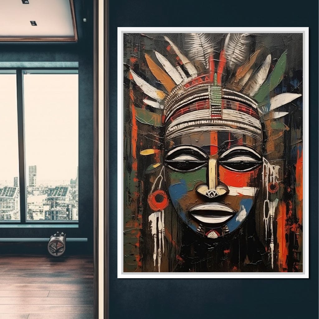 Tribal Mask 14 Canvas Wall Art