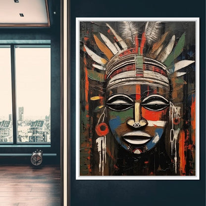 Tribal Mask 14 Canvas Wall Art