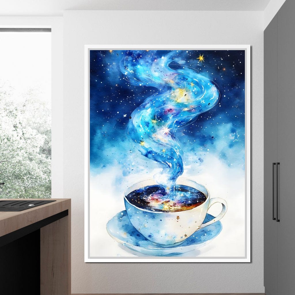 Celestial Coffee of Dreams Canvas Wall Art