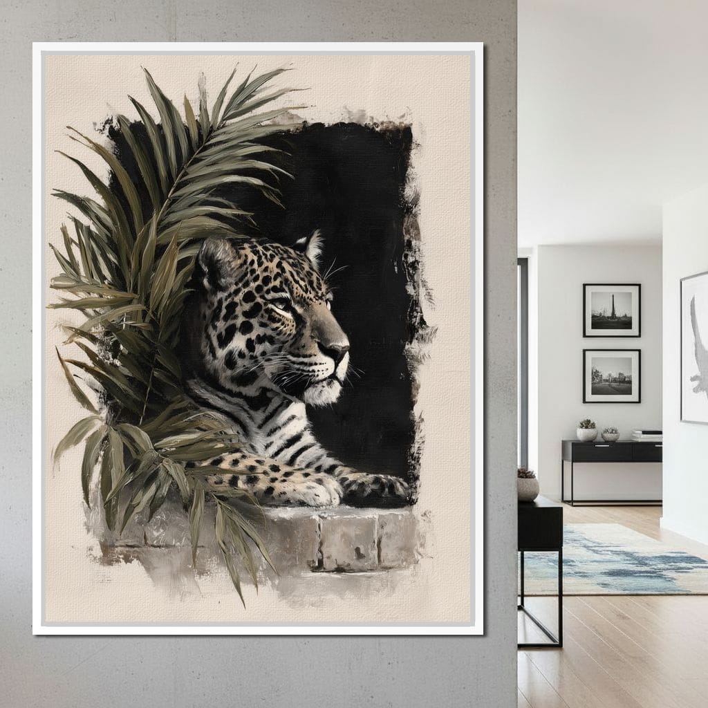 Silent Watcher at Stone Edge Canvas Wall Art