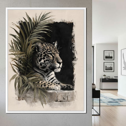 Silent Watcher at Stone Edge Canvas Wall Art